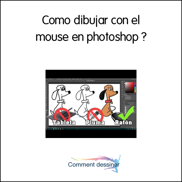 Como dibujar con el mouse en photoshop